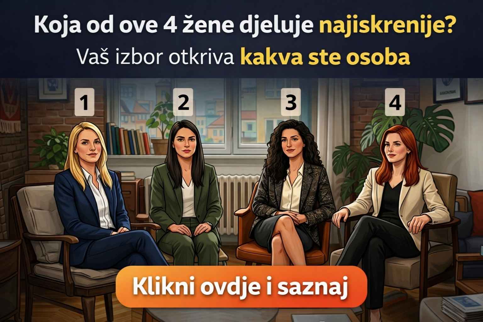 Koja od ove 4 žene djeluje najiskrenije